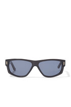 نظارة شمسية إس يو بي 006 بعدسات زرقاء شفافة
